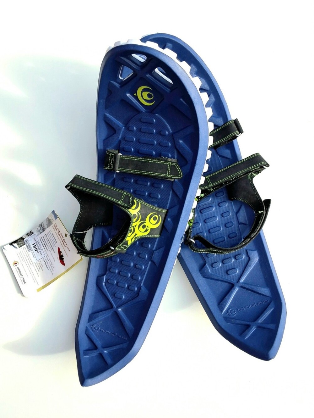 Crescent Moon EVA Foam Snowshoes - Blue/Green (NWT)